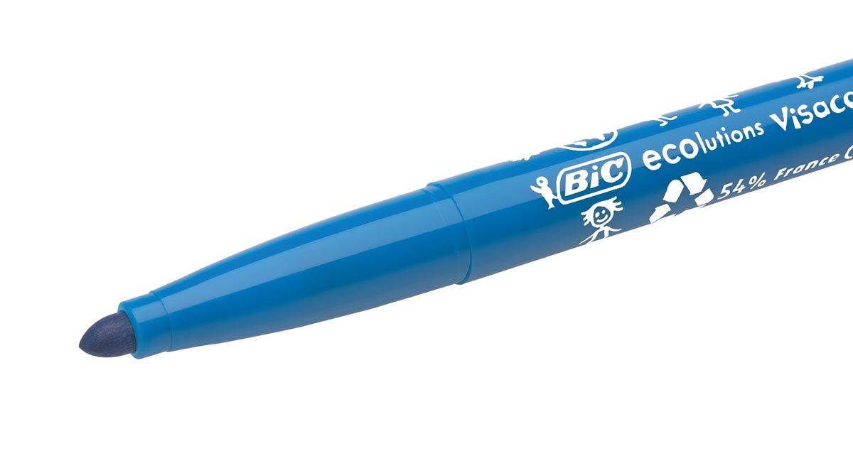Bic Kids Viltstiften Visacolor XL Ecolutions 12 stiften in een kartonnen etui - OfficeTown