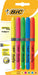 Bic markeerstift Highlighter Grip, verpakking van 5 stuks in diverse kleuren - OfficeTown