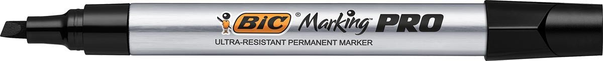 Bic markeerstift Marking Pro, beitelpunt, zwart 12 stuks - OfficeTown
