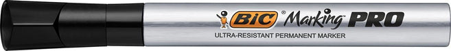 Bic markeerstift Marking Pro, beitelpunt, zwart 12 stuks - OfficeTown