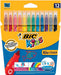 Bic viltstift Kid Couleur 12 stiften met geblokkeerde punt - OfficeTown