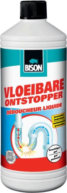 Bison vloeibare ontstopper, fles van 1 liter - OfficeTown