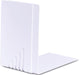 Boekensteun van wit gepoedercoat metaal 14X8.5x14cm set 2 - OfficeTown