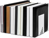Boekensteun van wit gepoedercoat metaal 14X8.5x14cm set 2 - OfficeTown