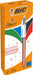 Bolpen van Bic 4 Kleuren Shine, roségoud, doos met 12 stuks - OfficeTown
