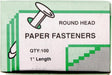 Bouhon doos met 100 splitpennen, 25 mm - Messing splitpennen, 25 mm, doosje van 100 stuks - OfficeTown