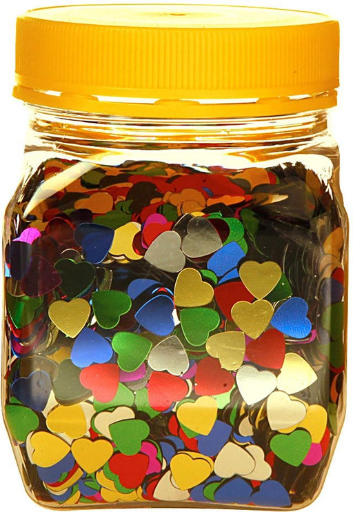 Bouhon pot met hartvormige confetti (160 g) - OfficeTown