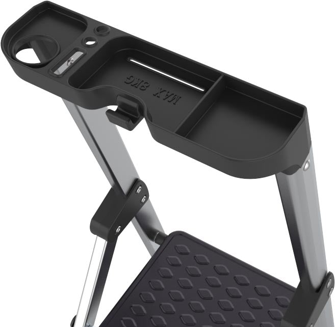 Brasq trapladder SL600, aluminium, zilver, 6 treden - OfficeTown