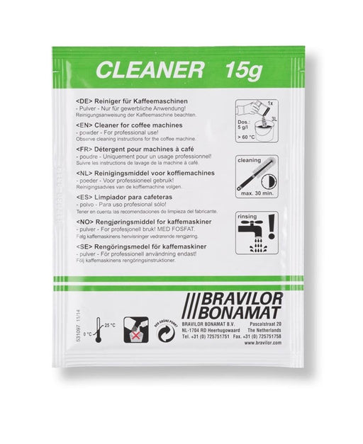 Bravilor Bonamat Cleaner, reinigingsmiddel voor filterkoffiezetapparaten, doos van 4 x 15 zakjes van 15 g - OfficeTown