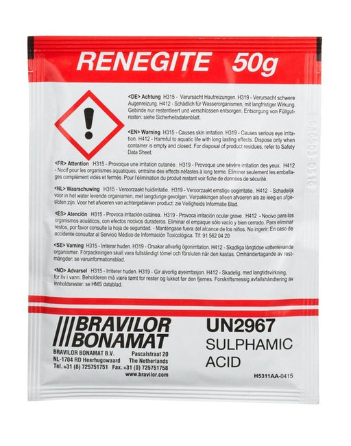 Bravilor Bonamat Renegite, ontkalker voor filterkoffiezetapparaten, doos van 4 x 15 zakjes van 50 g - OfficeTown