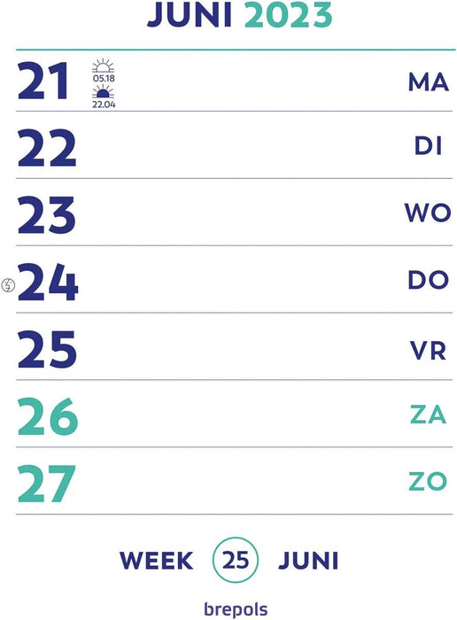Brepols Optivision kalender Nederlandstalig, 2025 - OfficeTown