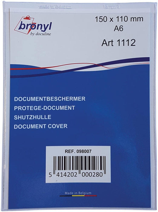 Bronyl U - mapje uit transparante PVC van 180 micron, ft A6 10 stuks - OfficeTown