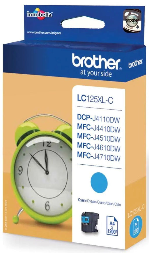 Brother inktcartridge, 1.200 pagina's, OEM LC - 125XLC, cyaan - OfficeTown