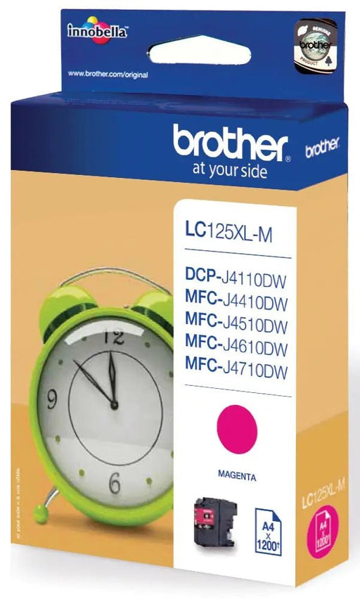 Brother inktcartridge, 1.200 pagina's, OEM LC - 125XLM, magenta - OfficeTown