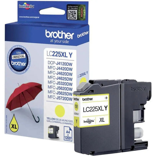 Brother Inktcartridge, 1.200 pagina's, OEM LC - 225XLY, geel - OfficeTown