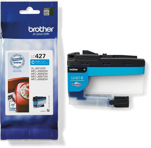Brother inktcartridge, 1.500 pagina's, OEM LC - 427C, cyaan - OfficeTown
