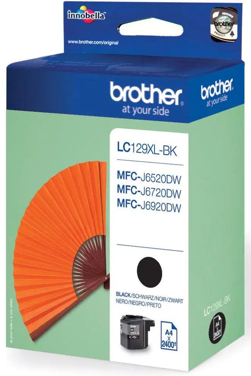 Brother inktcartridge, 2.400 pagina's, OEM LC - 129XLBK, zwart - OfficeTown