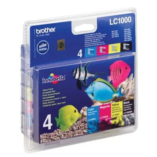 Brother inktcartridge, 400 pagina's, OEM LC - 1000VALBP, 4 kleuren - OfficeTown