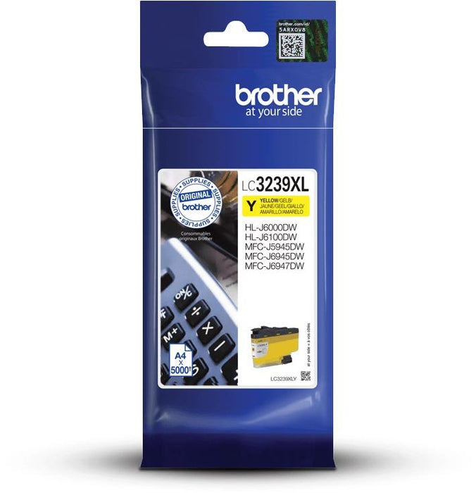 Brother inktcartridge, 5.000 pagina's, OEM LC - 3239XLY, geel - OfficeTown