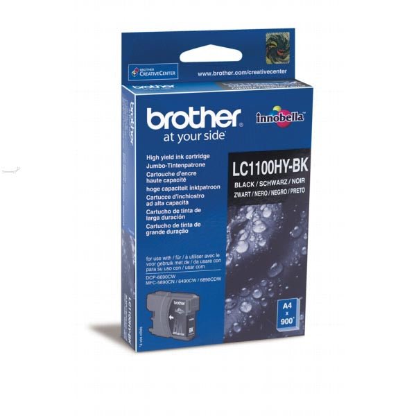 Brother inktcartridge, 900 pagina's, OEM LC - 1100HYBK, zwart - OfficeTown