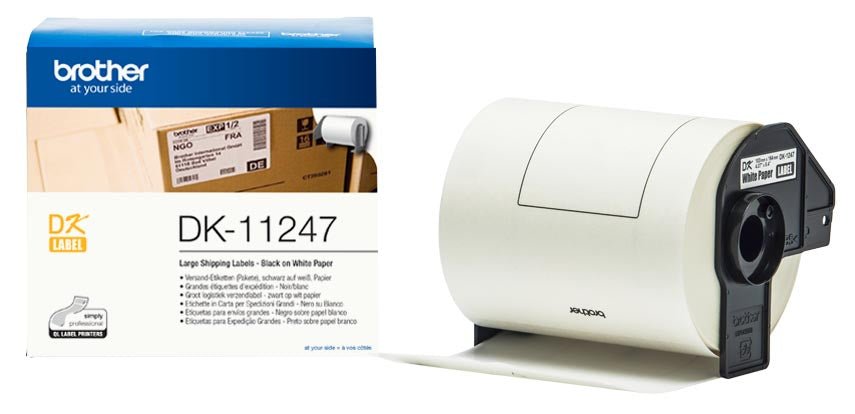 Brother labels voor QL, afmetingen 103 x 164 mm, verpakking van 108 labels - OfficeTown