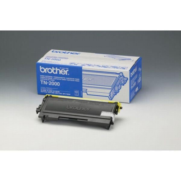 Brother toner, 2.500 pagina's, OEM TN - 2000, zwart - OfficeTown