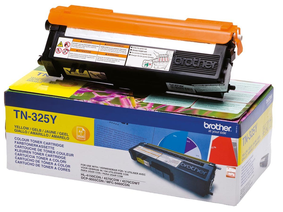 Brother toner, 3.500 pagina's, OEM TN - 325Y, geel - OfficeTown