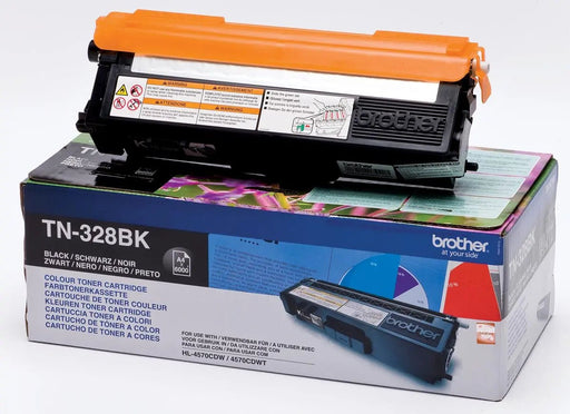 Brother toner, 6.000 pagina's, OEM TN - 328BK, zwart, Geschikt voor: HL - 4500 Serie, HL - 4570 CDW, DCP - 9270 CDN, MFC - 9970 CDW, HL - 4570 CDWT - OfficeTown
