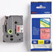 Brother TZe tape voor P - Touch 18 mm, zwart op rood - OfficeTown