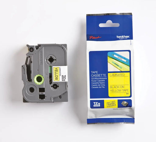 Brother TZe - tape voor P - Touch 36 mm, zwart op geel - OfficeTown