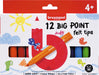 Bruynzeel Kids viltstiften Big Point, set van 12 stuks, assorti - OfficeTown