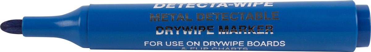 BST detecteerbare whiteboardmarker voedingsindustrie blauw doos van 10 stuks - OfficeTown
