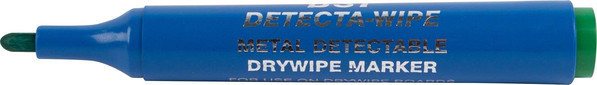 BST detecteerbare whiteboardmarker voedingsindustrie groen doos van 10 stuks - OfficeTown