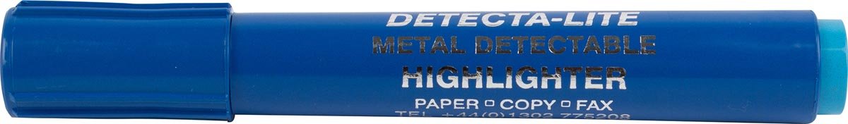BST metaal detecteerbare markeerstift voor de voedingsindustrie blauw - 10 stuks - OfficeTown