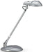 Bureaulamp LED met stroomvoorziening op voet, zilver - OfficeTown