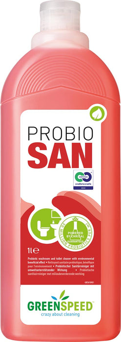 Sanitairreiniger met Greenspeed Probio San, 1 liter fles
