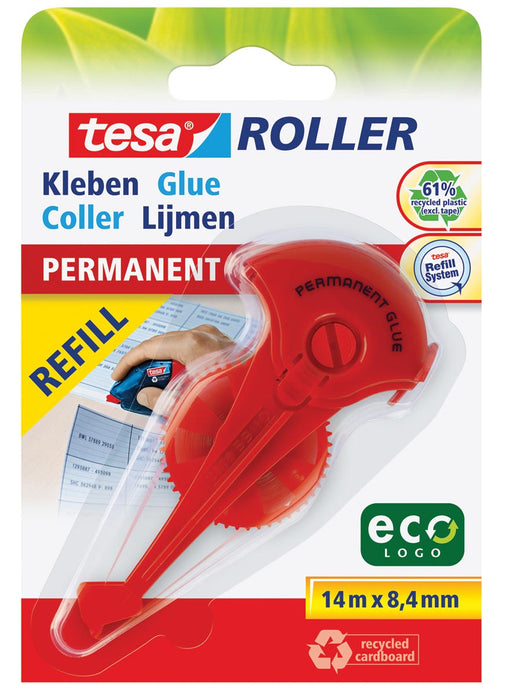 Tesa Roller navulling lijmroller permanent ecoLogo, ft 8,4 mm x 14 m, op blister 5 stuks, OfficeTown