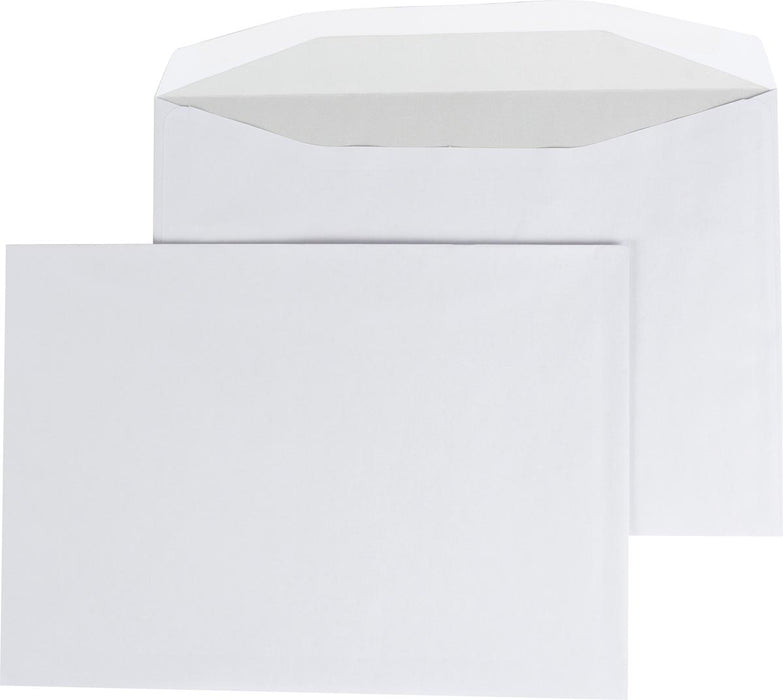 Enveloppen wit houtvrij papier ft 156 x 220 mm, 80 g/m², grijs, doos van 500 stuks