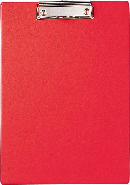 MAUL klemplaat A4 rood met metalen klem en ophangoog