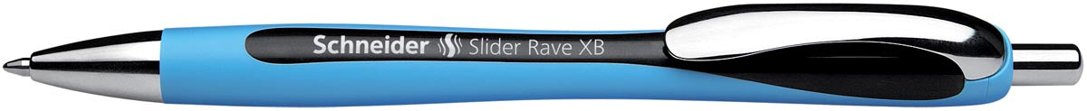 Schneider Slider Rave XB zwarte balpen met Viscoglide®-technologie