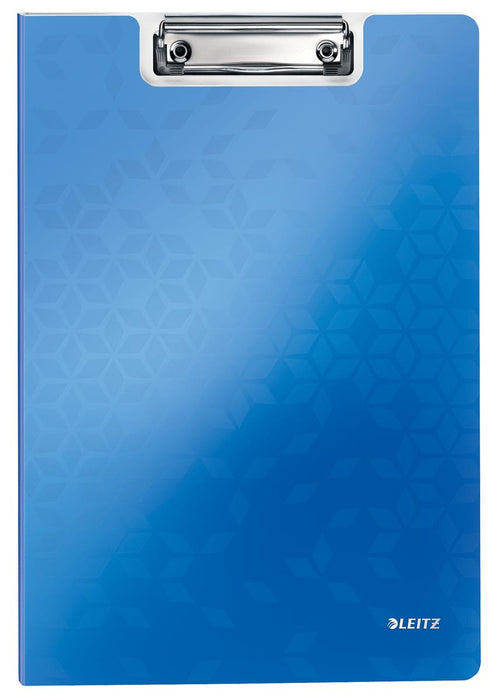 Leitz WOW-klemmap met omslag voor A4, blauw met dubbel kleureffect