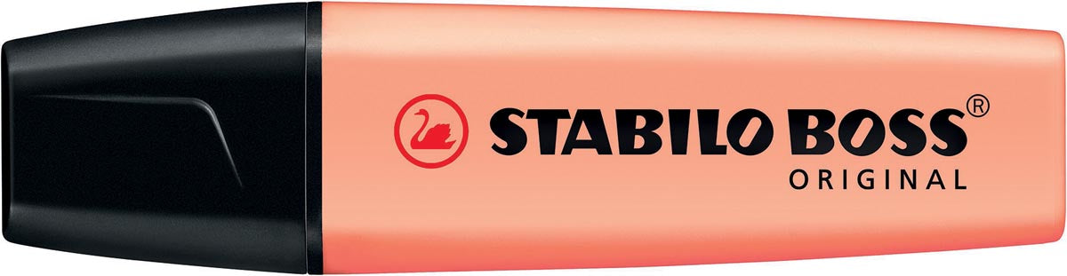 STABILO BOSS ORIGINAL Pastel markeerstift, creamy peach (oranje) met schuine punt