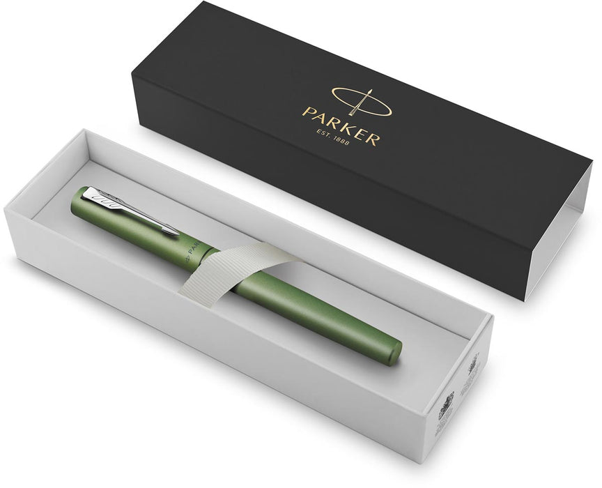 Parker roller Vector XL, fijn, in giftbox, groen