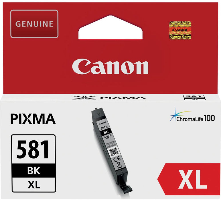 Canon inktcartridge CLI-581BK XL, 2.280 pagina's, OEM 2052C001, zwart