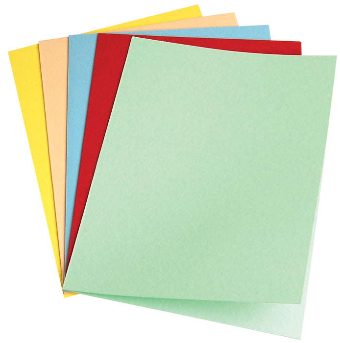 Pergamy dossiermap geassorteerde kleuren, pak van 100 5 stuks, OfficeTown