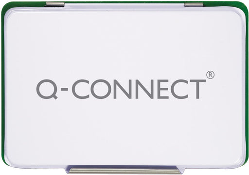 Q-CONNECT stempelkussen, ft 90 x 55 mm, groen 10 stuks, OfficeTown