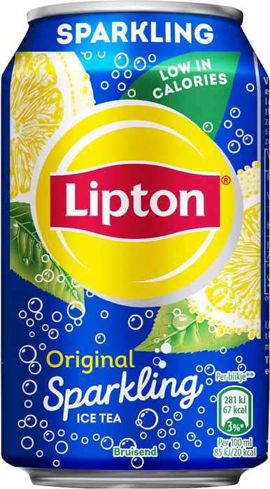 Lipton Ice Tea Sparkling, 24 stuks van 33 cl