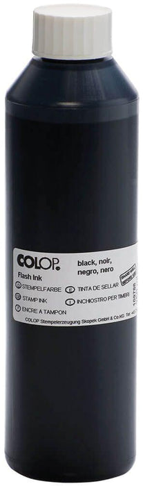 Colop Flash inkt, zwart 250 ml
