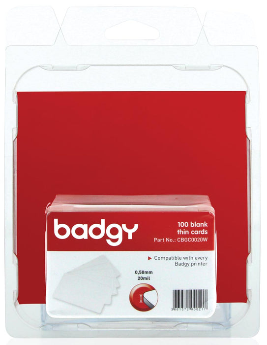Badgy 100 wit, dunne kaarten van 0,5 mm voor Badgy100 of Badgy200