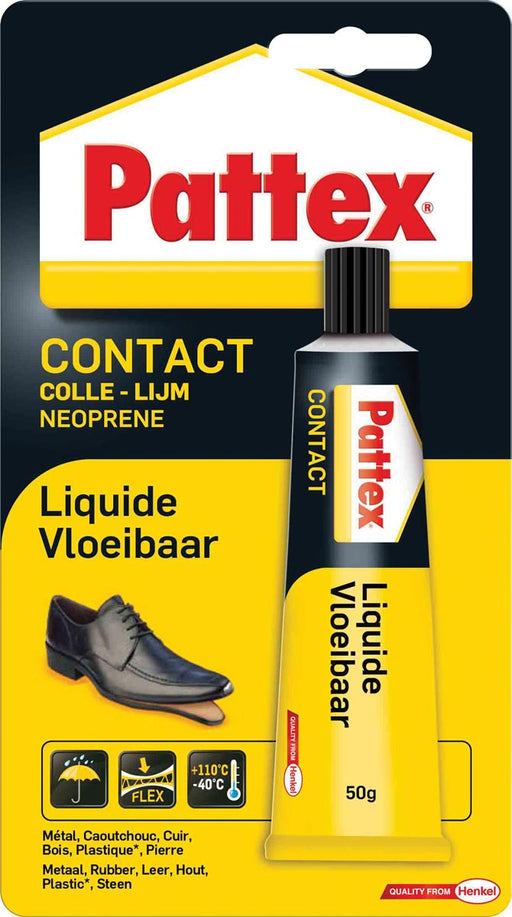 Pattex contactlijm Vloeibaar, tube van 50 g, op blister 12 stuks, OfficeTown